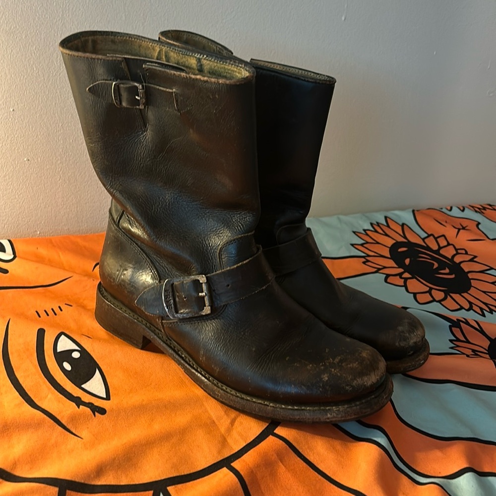 Frye Veronica Short mid-calf moto boots